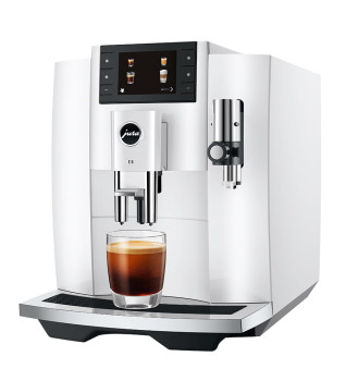 Jura E8 Coffee Machine - Piano White